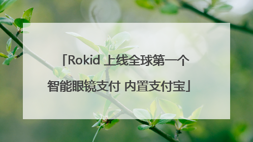 Rokid 上线全球第一个智能眼镜支付 内置支付宝